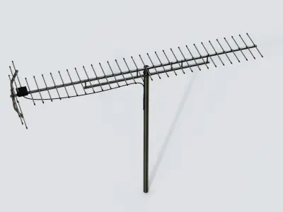 Antenna 02 Low-poly 3D model