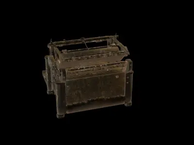 Vintage old Typewriter 3D model