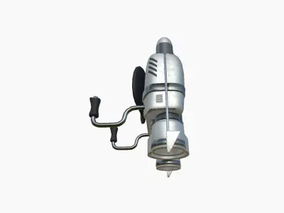 Jetpack D08 Light Steel - SciFi Character Design Low-poly 3D model