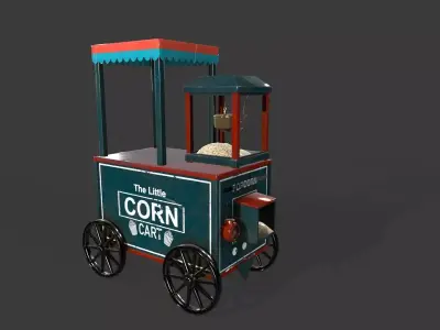 Main Truck 03 Low-poly 3D model