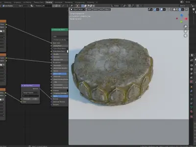 Pedestal Free Free low-poly 3D model