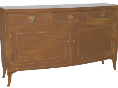 Andromeda sideboard Low-poly 3D model