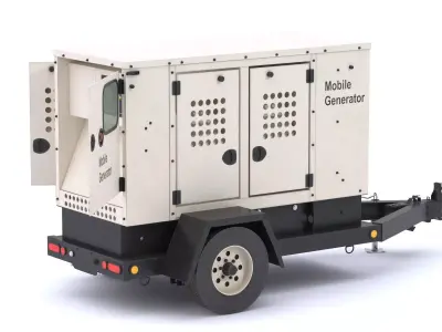 Mobile Generator Set 3D model