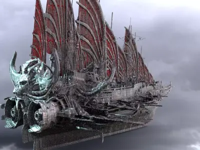 Cthulhu Airship 1 3D model
