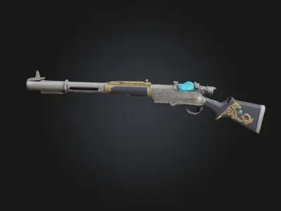 Steampunk Rifle  Vintage Power with Industrial Flair 3D model