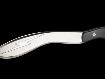 Sci-fi Knife made with blender Low-poly 3D model