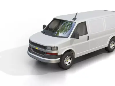  Chevrolet Express cargo van 2022 3D model