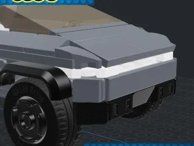 Lego Car - Tesla Cybertruck 3D print model