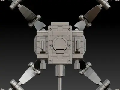 Posable Sci-Fi Tank - MK 01 Free 3D print model