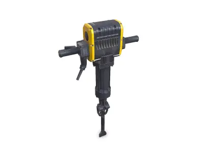 Jackhammer Low-poly PBR Low-poly 3D model