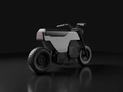 Motorcycle Honda E dox 3D model