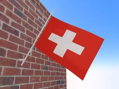 Flag of Switzerland 3D model
