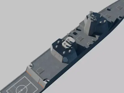 Trump Class Battleship USS Defiant 3D model