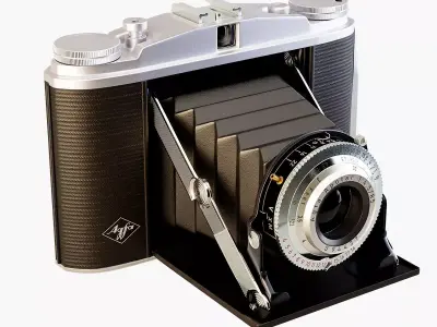Agfa Isolette II vintage camera 3D model