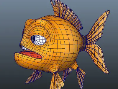 Fish cartoon 3D model