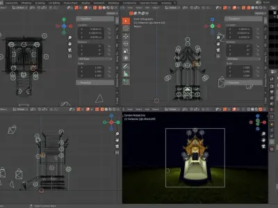 Thai pavilion 3D model