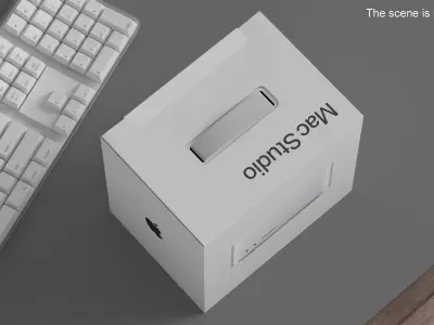 Apple Mac Studio Packaging Box 3D model