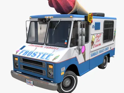 Food Trucks 3D Model Pack