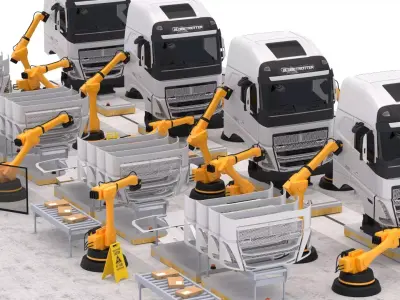 Truck Factory 3D model