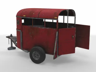 livestock trailer 3D model