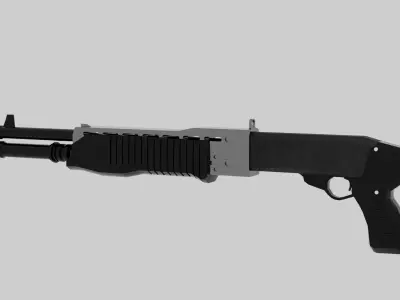 MidPoly Franchi SPAS 12 Low-poly 3D model
