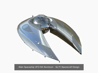 10 Alien Spaceship UFO I Collection - Sci Fi Spacecraft Design 3D Model Pack