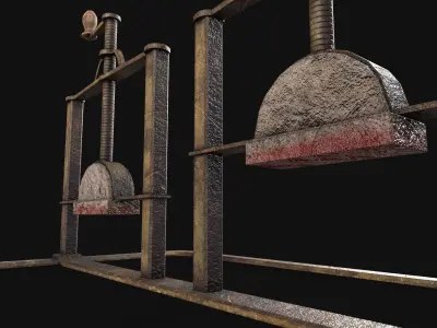 Dungeon Hand Crusher Low-poly 3D model