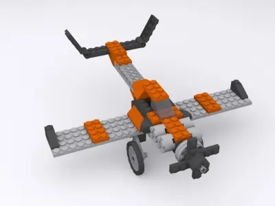 Toy Airplane 3D model by 3dvinci