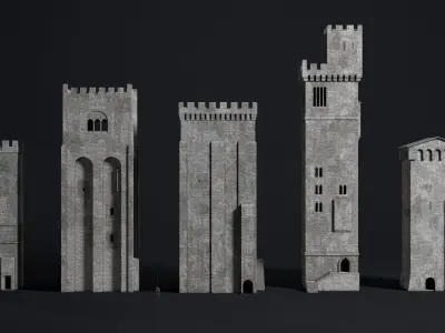 Medieval Building Pack Vol 03 Low-poly 3D model