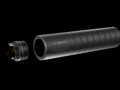 Silencerco Omega 45 Silencer  Low-poly 3D model