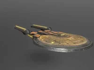  Saucer spaceship 3D model