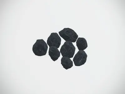 Quality Coal  Low-poly 3D model
