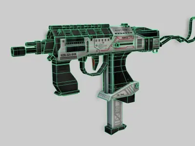 3d Gaming Gun Model 3D model