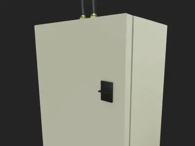 Electrical Enclosure Low-poly 3D model