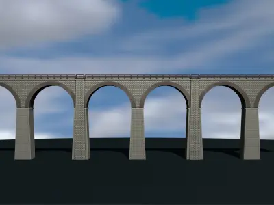 Model bridge H0 scale trains  File 3D Printer 3D print model