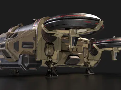 Dropship 3D model