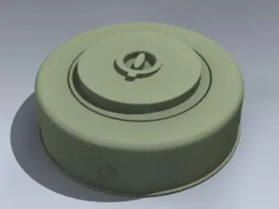 M-15 anti-tank mine 3D print model