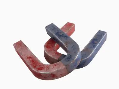 Magnet 01 Low-poly 3D model