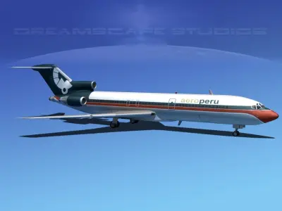 Boeing 727-200 Aero Peru 3D model