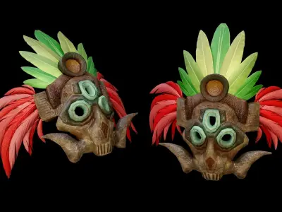 Jungle warrior Free low-poly 3D model