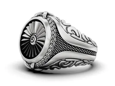 Men ring turbine 3D print model