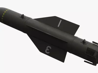 GBU-57 Bunker Buster Rigged 3D model purchase