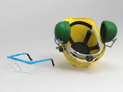 Safety helmet 3D model get