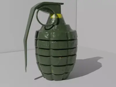 F-1 Grenade Low-poly 3D model Low-poly 3D model