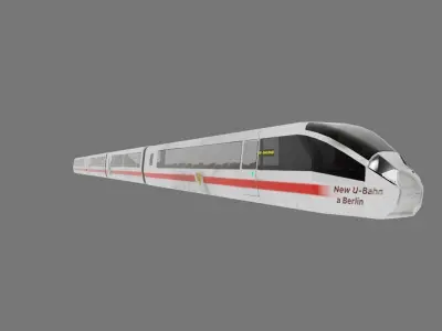 Train Low-poly 3D model