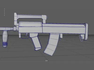 Groza Rifle Low-poly 3D model
