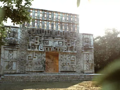 Mayan Building Hochob Low Poly PBR Low-poly 3D model