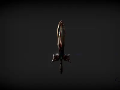 ToothFish Sword Free low-poly 3D model