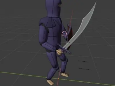 RPG Player Free low-poly 3D model