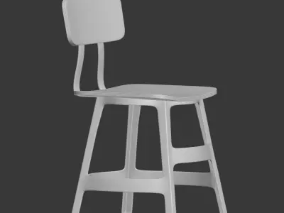 Yardbird Dinning Chair and Barstool 3D model